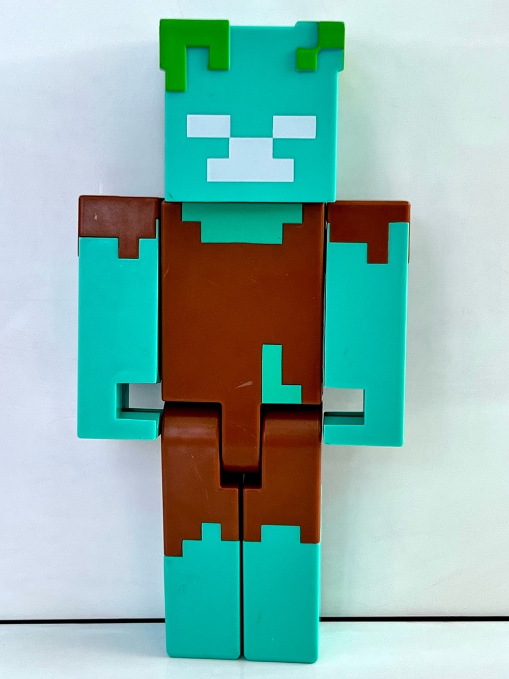 Large Minecraft Drowned Action Figure Discontinued Collectible
